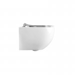 Axa Glomp Miska ścienna 36,5x51 cm i deska WC wolnoopadająca Biały połysk 0201001+319101
