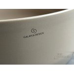 Galatea Design Bulat Umywalka stawiana na blat ∅39 cm z korkiem klik-klak Cappuccino matt/Beżowy mat GD112DTMC W MAGAZYNIE!!