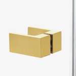 New Trendy Avexa Gold Kabina prysznicowa lewa 80x100x200 cm Złoty szczotkowany EXK-1734