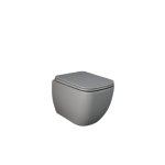 Rak Ceramika Feeling Metropolitan Deska WC slim wolnoopadająca szary mat MPSC3901503