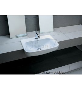 Artceram Afrodite Umywalka Półwpuszczana w Blat 55x47 cm Biała   L140