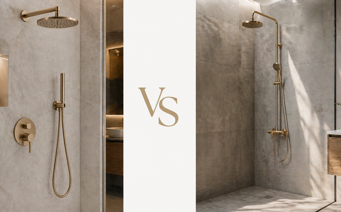 Bateria natryskowa podtynkowa czy natynkowa – co wybrać?