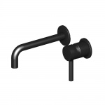 Zucchetti Pan bateria umywalkowa 2-otworowa element zewnętrzny czarny matowy gofrowany ZP6030.N1