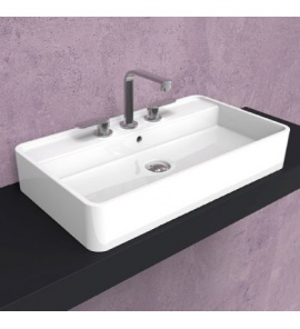 Flaminia Miniwash Umywalka stawiana na blat 75x42 cm Biały MW75PR