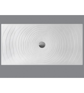 Flaminia Water Drop Brodzik ceramiczny prostokątny 80x160 cm Biały DR8016