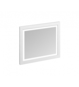 Burlington Lustro łazienkowe z podświetleniem LED 90x75 Biały M9MW