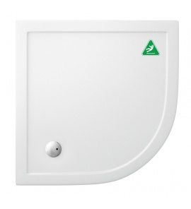 Britton Zamori Brodzik półokrągły 100x100 Biały Z1194A
