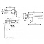 Ideal Standard Melange Bateria umywalkowa ścienna podtynkowa chrom A5591AA