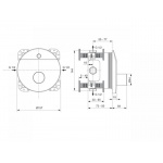 Ideal Standard Ceraplus Elektroniczna bateria natryskowa ścienna, bez uchwytu temperatury/zasilanie bateria A6157AA