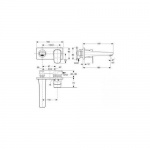 Ideal Standard Tonic II Bateria umywalkowa ścienna podtynkowa, wylewka 225 mm. chrom A6335AA