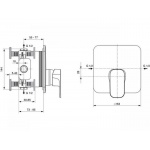 Ideal Standard Tonic II Bateria natryskowa podtynkowa A6339AA
