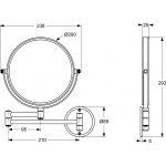 Ideal Standard IOM Lusterko kosmentyczne A9111AA