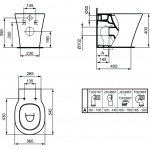 Ideal Standard Connect Air Miska stojąca AquaBlade® E004201