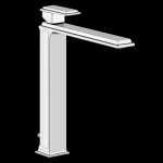 Gessi Eleganza Bateria umywalkowa jednootworowa z korkiem chrom 46003.031