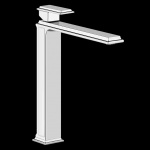 Gessi Eleganza Bateria umywalkowa jednootworowa bez korka chrom 46004.031