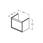 Ideal Standard Connect Air Szafka 50 cm pod umywalkę biały E0817KN