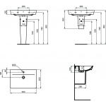 Ideal Standard Connect Air Umywalka Cube 65 cm E074101