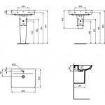 Ideal Standard Connect Air Umywalka Cube 60 cm E074201