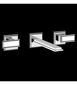 Gessi Eleganza Bateria umywalkowa podtynkowa element zewnętrzny chrom 46090.031