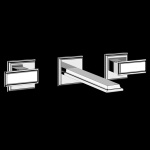 Gessi Eleganza Bateria umywalkowa podtynkowa element zewnętrzny chrom 46090.031