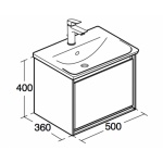 Ideal Standard Connect Air Szafka 50 cm pod umywalkę szary E0817PS