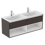 Ideal Standard Connect Air Szafka 120 cm pod umywalkę ciemnobrązowy mat E0829VY