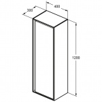 Ideal Standard Connect Air Szafka niska, odwracalna jasnobrązowe drewno E0834UK