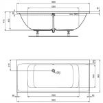      Ideal Standard Connect Air Wanna prostokątna DUO 180 x 80 cm, do zabudowy, biały E106701 W MAGAZYNIE PROMOCJA