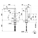      Gessi Bateria Zlewozmywakowa jednouchwytowa chrom 50111.031 / 50111031 W MAGAZYNIE!!