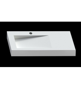 Cristalstone Linea Ideal Umywalka Ścienna biała U1100-MBLOLB