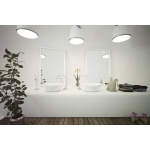 Cristalstone Separado Umywalka Stawiana na blat biała VIDRIO TRES