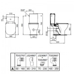 Ideal Standard Tesi Miska kompaktu WC, Biała T008701