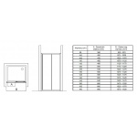      Ideal Standard Connect Drzwi przesuwne 110 cm - szkło przeźroczyste, Srebrny T9882EO WYPRZEDAŻ MAGAZYNOWA!!
