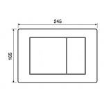 Ideal Standard Przycisk spłukujący METAL DUAL, Chrom VV656004