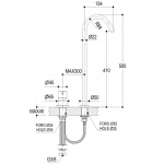 Ritmonio Diametro35 Bateria umywalkowa 2-otworowa stal nierdzewna E0BA0125H2INOX