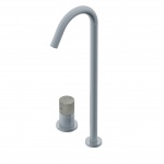 Ritmonio Diametro35 Concrete Bateria umywalkowa 2-otworowa stal nierdzewna E0BA0125H2INOX