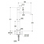 Ritmonio Diametro35 Bateria umywalkowa 1-otworowa chrom E0BA0129CLCRL