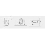 Eto Azi Bidet Wiszący biały 02439001