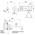 Ritmonio Diametro35 Bateria umywalkowa podtynkowa chrom E0BA0117SPC.CRL