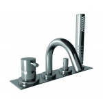 Ritmonio Diametro35 Bateria wannowa na brzeg wanny 4-otworowa chrom E0BA0432CRL