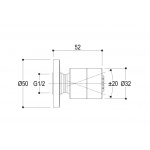 Ritmonio Dysza Boczna chrom Q0BA6077CRL