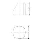 Ritmonio Haptic Pokrętło do baterii łazienkowych szary PR43MC002CEM