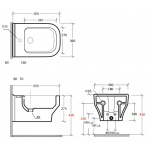 Olympia Ceramica Synthesis Bidet 52x36 biały połysk SYN2201N01