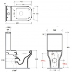 Olympia Ceramica Synthesis Zbiornik do kompaktu biały mat SYN71PF101