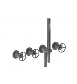 Fantini Fontane Bianche Bateria Wannowo-natryskowa Podtynkowa matt gun metal 47 P5 P017B