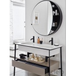 Cielo Catino Doppio Umywalka wpuszczana w blat 110x54 cm z otworem na baterie, Biały CALAD