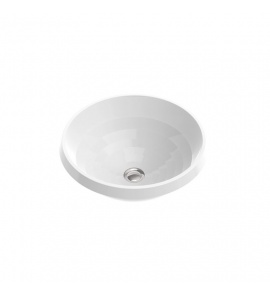 Marmorin Lena V Umywalka wpuszczana w blat 46,5xh19,7 cm Biały  P_U_539_05_0465 