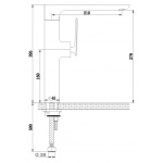 KOHLMAN EXPERIENCE Bateria zlewozmywakowa 1-otworowa chrom QB146E
