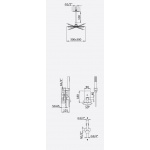 Bruma Linea Zestaw natryskowy 300 mm Podtynkowy z ramieniem sufitowym Chrom 1825661CR