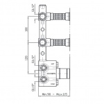 Zucchetti Element podtynkowy do baterii natryskowych R97821
